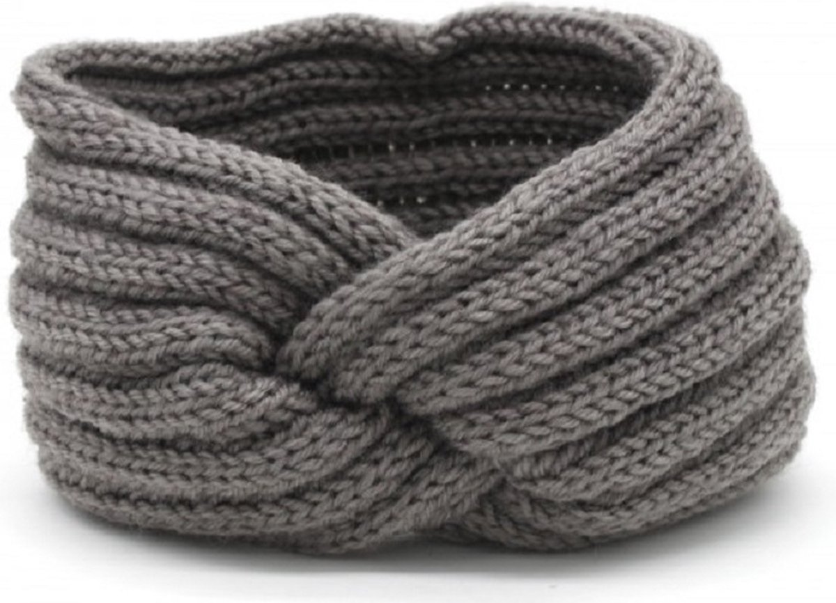 Haaksels&Kralen - Haarband volwassenen - kleur grijs