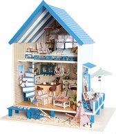 CUTE ROOM – Miniatuur Houten Poppenhuis Bouwpakket – A-018 Romantische Egeïsche Zee Villa