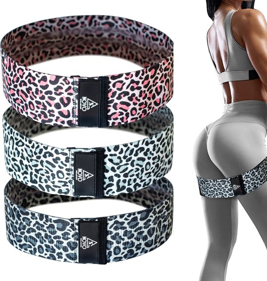 NOVO Wellbeing® Booty Band Weerstandsbanden Set 3 Stuks Resistance