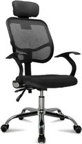 Vitafa Ergonomische Bureaustoel - Bureaustoelen voor volwassenen - Bureaustoel Ergonomisch - Met armleuningen - Zwart