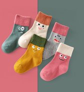 sokken jongens maat 35-38 |Set van 5 paar sokken | 5 verschillende kleuren | Sokken voor kinderen 9-12 jaar | sokken jongens maat 35-38 grappig | sokken jongens multipack