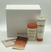 Kerastase Nutritive Mini set - Cadeau set - Normaal tot Lichtdroog haar - Bain Satin 1 80ml - Lait Vital 75ml - sachets