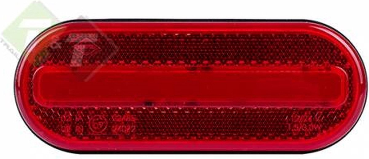Zijmarkeringslamp Rood, Contour lamp LED, 12/24 Volt, Horpol