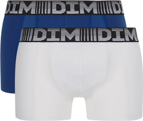 DIM 3D Flex Air - Caleçon Sport - Respirant - Homme - Sous-vêtements - Blauw/ Wit - Taille XL