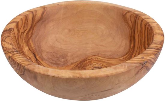 Bowls and Dishes Pure Olive Wood Olijfhouten Schaal Ø 26 cm | Cadeau tip!