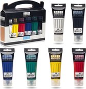 Acrylverf set - 6x75ml- tubes acrylverf - 6 verschillende kleuren verf