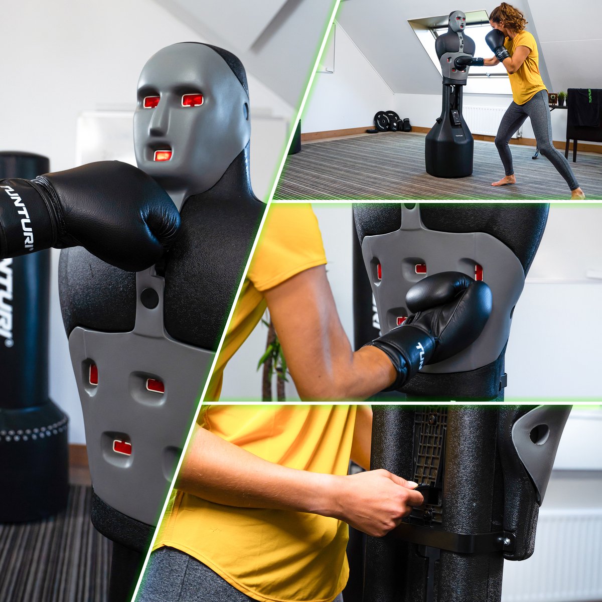 Mannequin de boxe LJBoxing® - BOB - poupée de boxe - Réglable en hauteur -  Grandeur