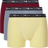 Dim Boxershort - Onderbroeken - Boxer - Strech Katoen - Heren - 3 Stuks - Maat L - Rood/Grijs/Geel