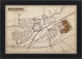 Decoratief Beeld - Houten Van Woerden - Hout - Bekroned - Bruin - 21 X 30 Cm