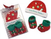 Kerstmis Geschenkset - Love from Santa - Muts & Slofjes - Mt 62