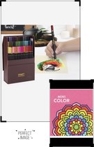 Professionele kleurpotloden in luxe opbergdoos - 48 stuks - Kleurpotloden voor volwassenen - Gratis kleurboek - Kleurboek cadeau
