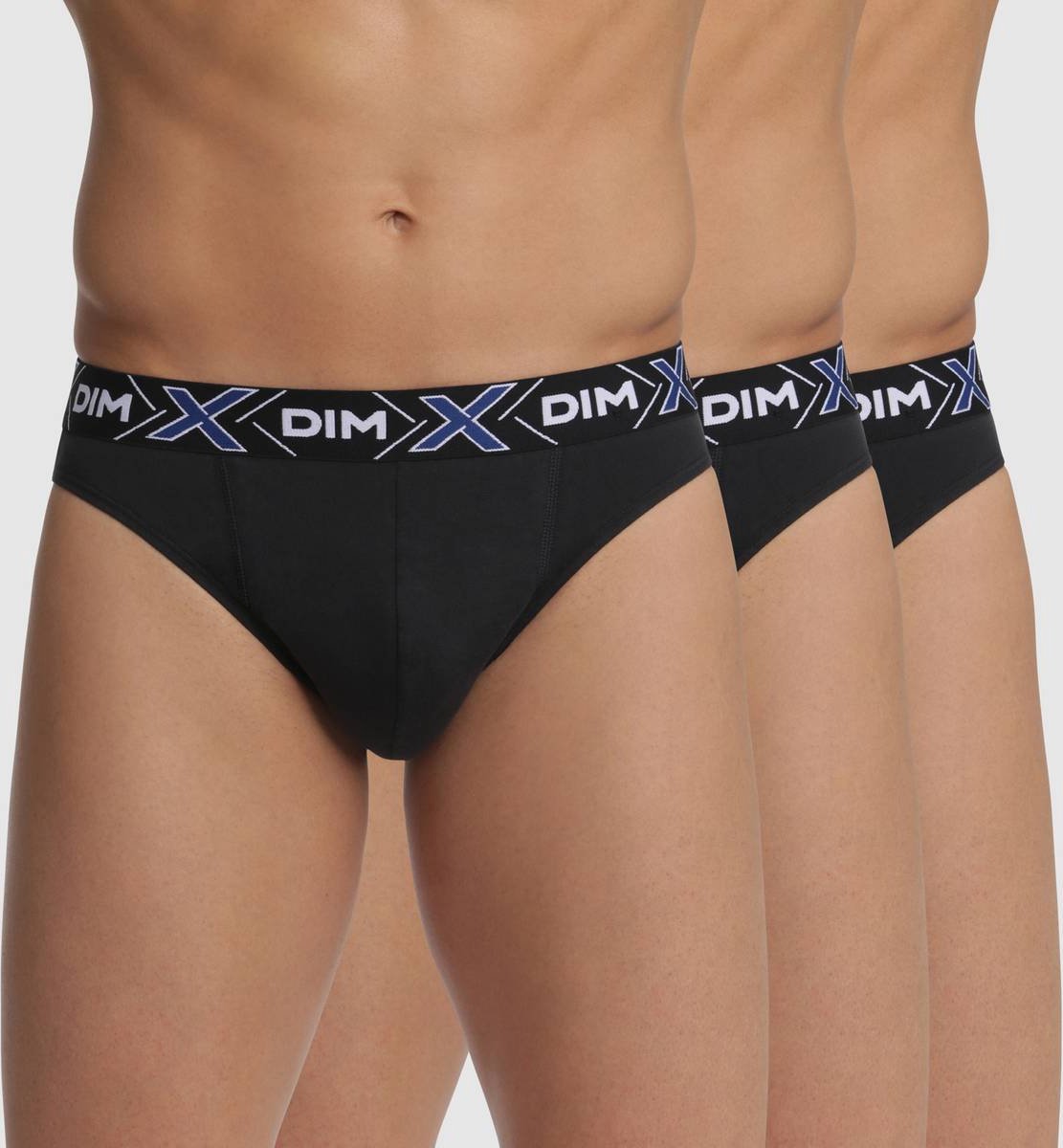DIM X-Temp Heren Slips- Katoen-Onderbroeken - Zwart Zwart Zwart - Maat S