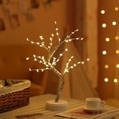 Exalight Bonsai Nachtlamp - Sfeerlicht - Decoratie - Slaapkamer - LED - Draadloos - Kerst en Nieuwjaar - Sterretjes