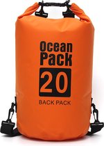 Nixnix Waterdichte Tas - Dry bag - 20L - Oranje - Ocean Pack - Dry Sack - Survival Outdoor Rugzak - Drybags - Boottas - Zeiltas