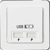 Peha Standard - Wandcontactdoos met 2x USB lader - 2000mA - Wit