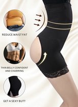 De Millennials String Shaper Zwart Maat XL/XXL - Thong Shaper - Corrigerend string -Onzichtbare string - String met hoge taille -Shape wear -High waist string -Dames -Correctie ondergoed-Naad