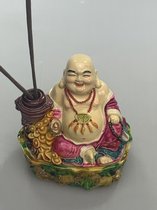 Happy boeddha ( ook als wierookhouder te gebruiken)