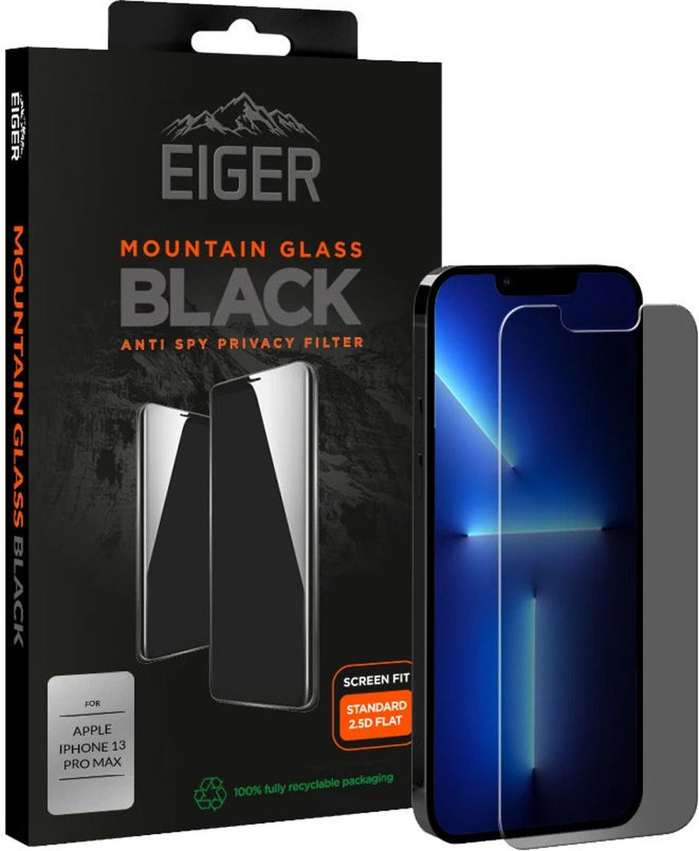 Eiger Mountain Privacy Glass Apple iPhone 13 / 13 Pro Screen Protector