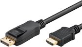 DisplayPort naar HDMI kabel - DP 1.2 / HDMI 1.4 (4K 30Hz) / zwart - 3 meter