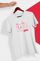 Pokemon Charmander T-Shirt Wit - Manga Comic Style - Maat L