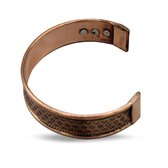 Copper Bracelet  Flower of Life (with magnets)