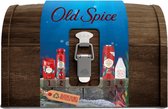 Old Spice Deep Sea houten kistje, deo stick, deo spray, douchegel, aftershave, geschenkset, gift set.