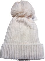 Fleece legging - Maat 40 t/m 44 - winter - legging voor de kou - beige