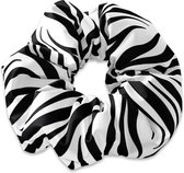 Scrunchie/haarwokkel met zebra print