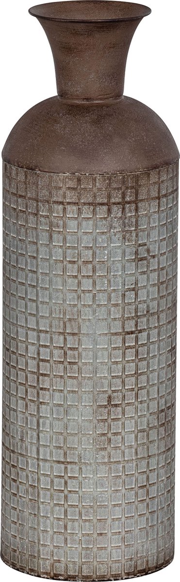 WOOOD Exclusive Kari Vaas XL - Metaal - Bruin - 70x19x19 brown