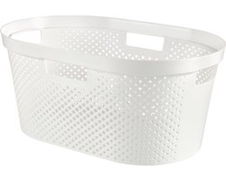 Curver - Infinity Recycled Dots - Wasmand - 40L - Wit