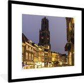 Fotolijst incl. Poster - Utrecht - Water - Licht - 40x40 cm - Posterlijst