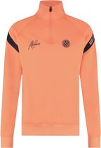 Malelions - Sport Pre-match Quarterzip - mannen - Zalm/ Navy - maat L