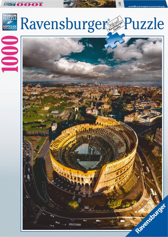 Foto: Ravensburger puzzel colosseum in rome legpuzzel 1000 stukjes