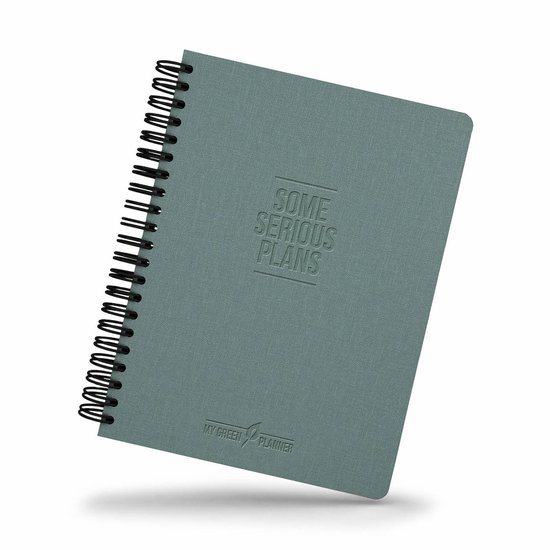 Planner | Groen | 192 pagina's | Familieplanner | Hardcover | Some Serious Plans | My Green Planner | Studio Stationery | Planner, jaarplan, notes | Organizer | Beste Planner | To Do List |Structuur | Focus | Haal Je Doelen | Spiraalgebonden | Agenda
