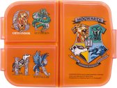 Harry Potter School Shields Multi Broodtrommel 3 vakjes - 18x13 cm