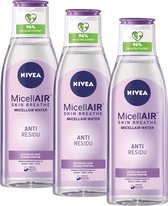 NIVEA Essentials Sensitive & Verzorgend Micellair Water - Gezichtsreiniger - 3 x 200 ml - voordeelverpakking