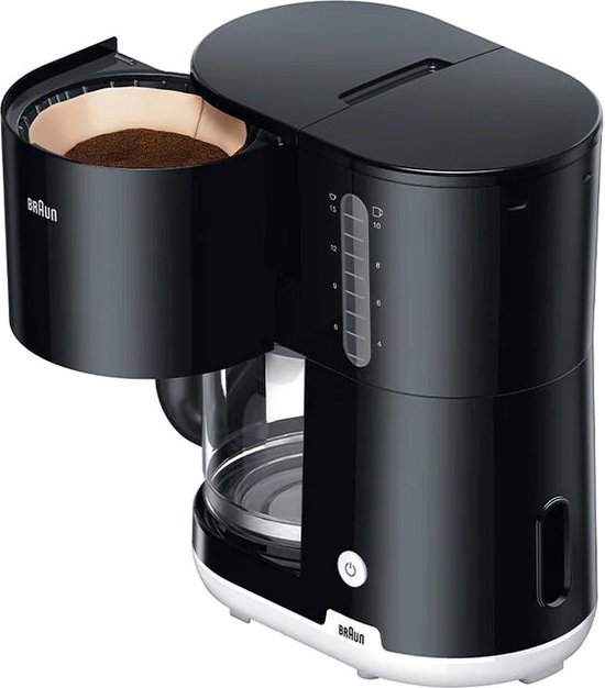 Pakistaans lobby volgens Braun Breakfast 1 - KF 1100 BK - Filter-koffiezetapparaat - Zwart | bol.com