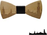 DWIH - houten Vlinderdas - Vlinderstrik van hout - Skyline - Brugge