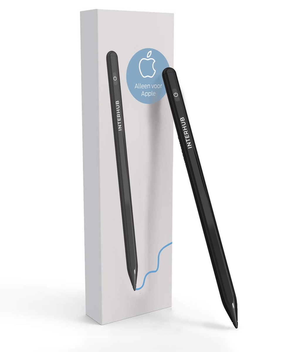 Stylus Pen - Alternatief Apple Pencil - Geschikt voor Apple iPad - Active Stylus Pencil Nieuwste Generatie - Handdetectie - Zwart - SINTERKLAAS CADEAU