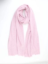 Colette 100% Organic Cashmere Scarf-Omslagdoek- Fijn gebreide kasjmere sjaal-Roze