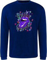 Sweater purple Rolling Stones - Kobalt (M)