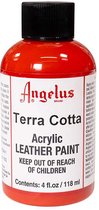 Peinture acrylique pour cuir Angelus - peinture textile pour tissus en cuir - base acrylique - Terre cuite - 118ml