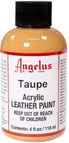 Angelus Leather Acrylic Paint - textielverf voor leren stoffen - acrylbasis - Taupe - 118ml