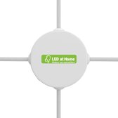 LEDatHOME - Mini cilindrische metalen 4-zijdige gat plafondkap - aansluitdoos