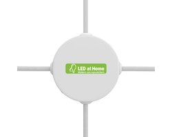 LEDatHOME - Mini cilindrische metalen 4-zijdige gat plafondkap - aansluitdoos