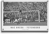 Walljar - NAC Breda - Feyenoord '69 - Muurdecoratie - Acrylglas schilderij - 150 x 225 cm
