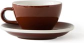 Tasse et soucoupe à Cappuccino AMCE - 190ml - Weka (marron) - vaisselle en porcelaine
