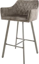 Davidi Design Valeur Barstoel Velvet Taupe