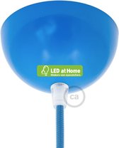 LEDatHOME - Halve-bol gespoten metalen plafondkap – Licht blauw