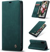 Casemania Hoesje Geschikt voor Samsung Galaxy A32 4G Emerald Green - Portemonnee Book Case
